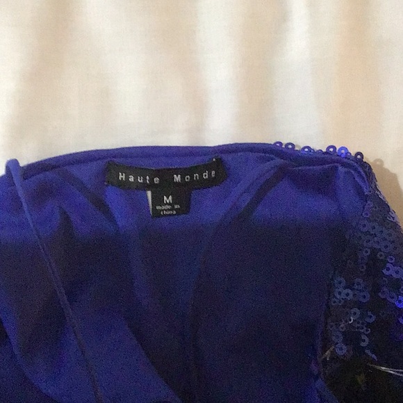 Haute Monde Royal Blue Crop Top - Picture 9 of 9
